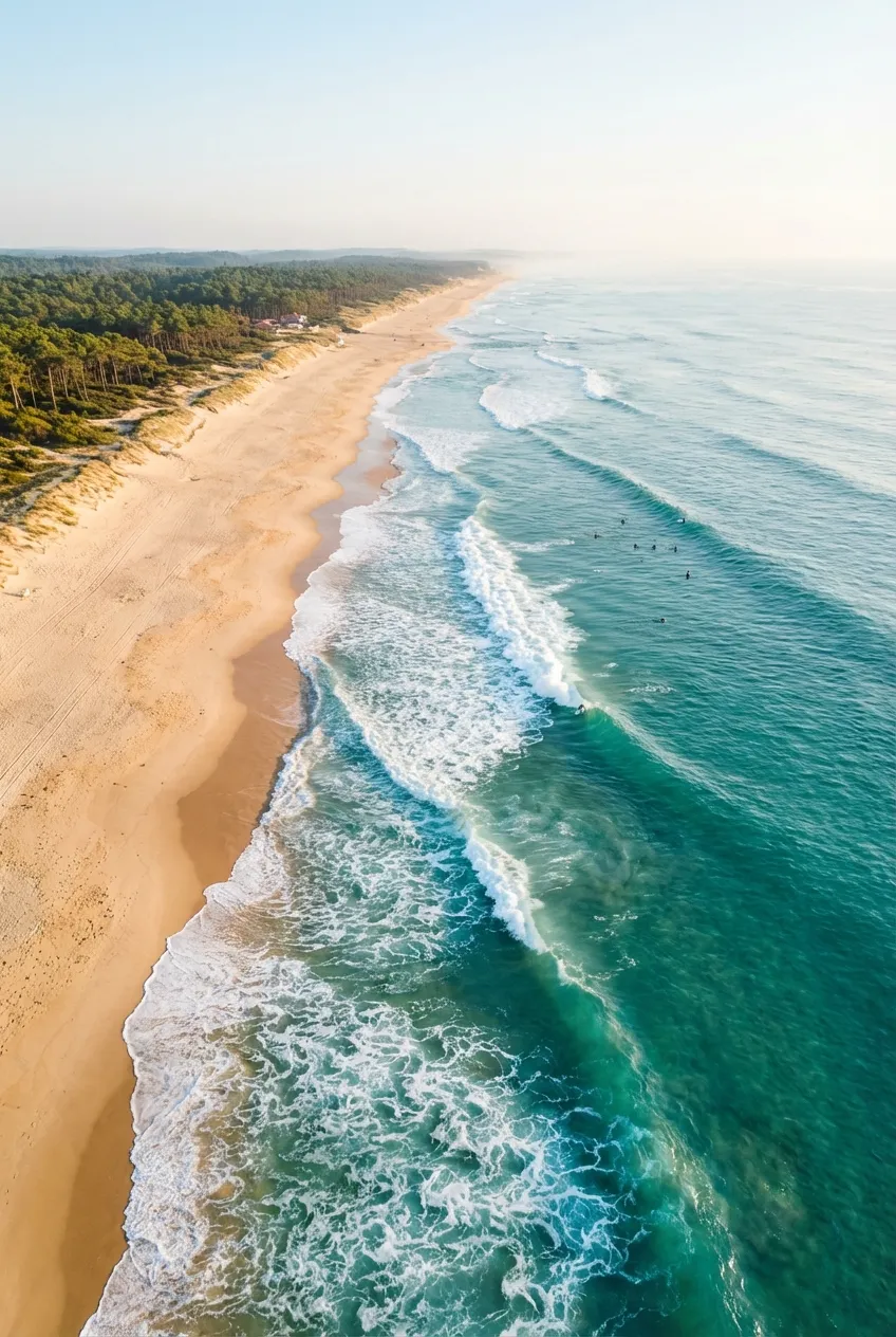 Hossegor, vagues puissantes dans les Landes